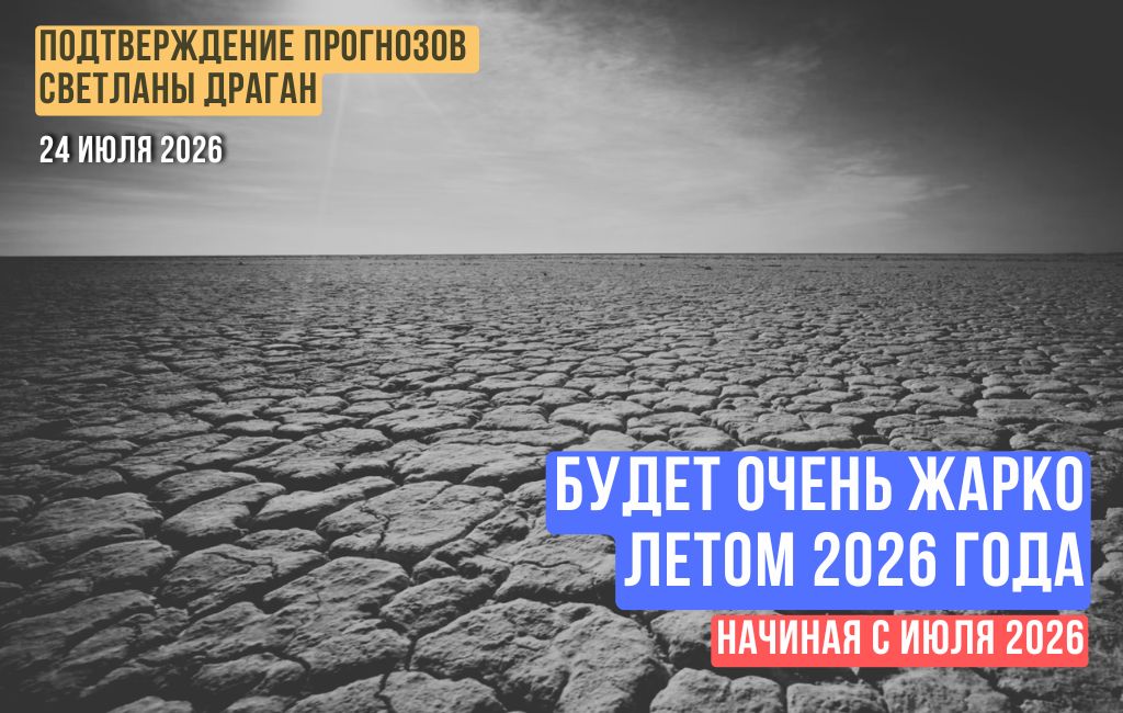 Будет очень жарко летом 2026 года, особенно начиная с июля